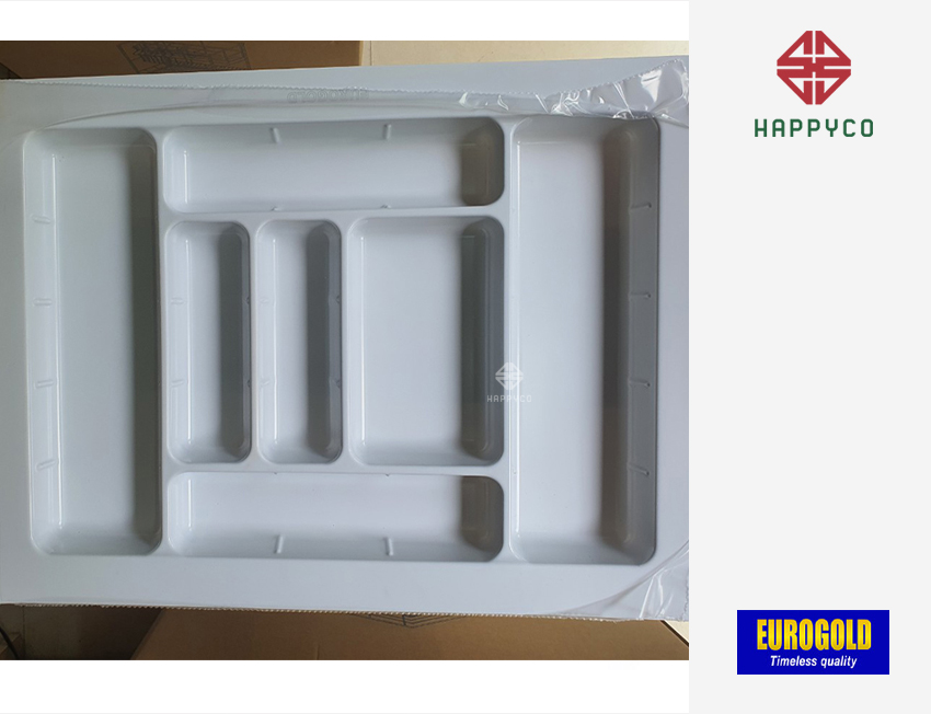 Khay chia thìa nĩa chất liệu nhựa cao cấpETW700 Màu trắng