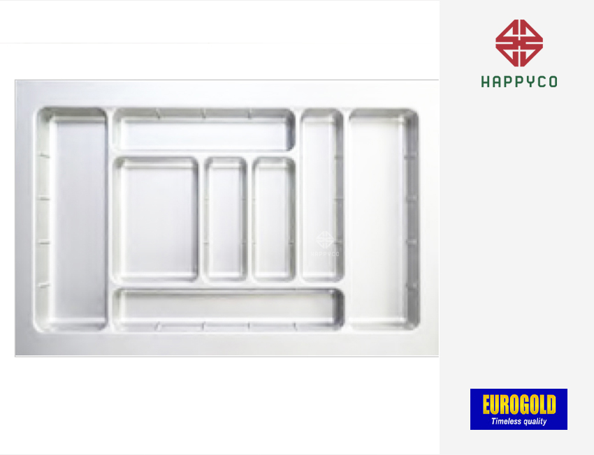 Khay chia thìa nĩa chất liệu nhựa cao cấpETW800 Màu trắng