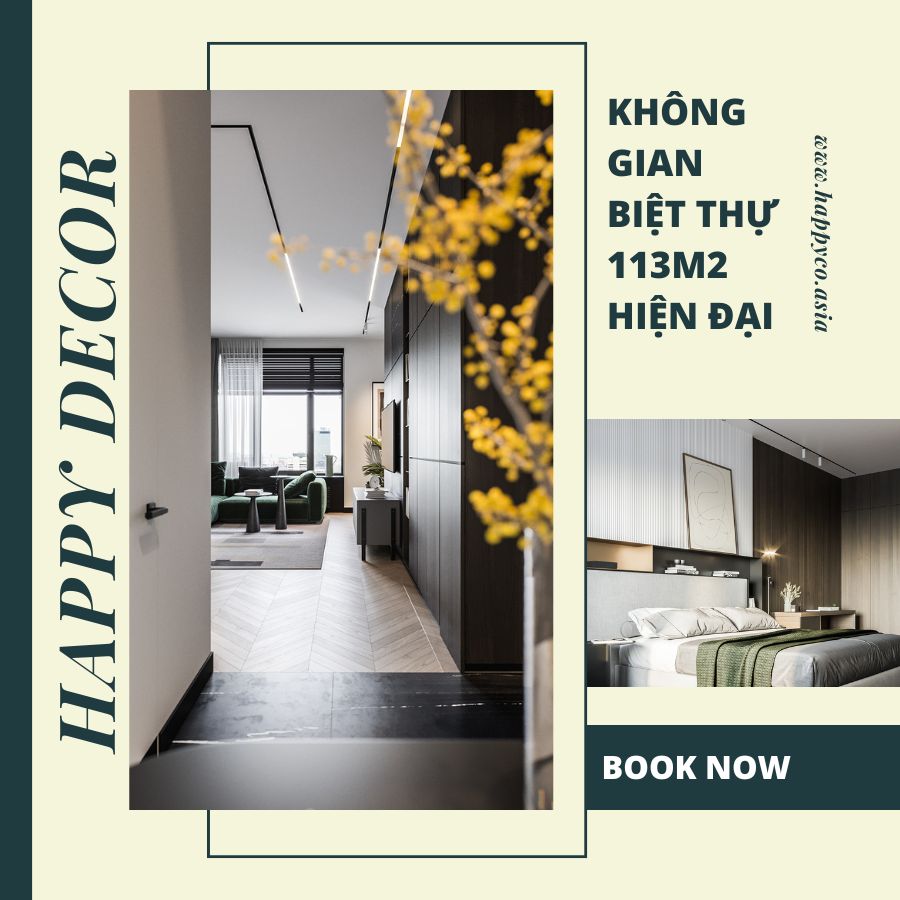 Nội thất biệt thự hiện đại do Happy Decor thiết kế và thi công