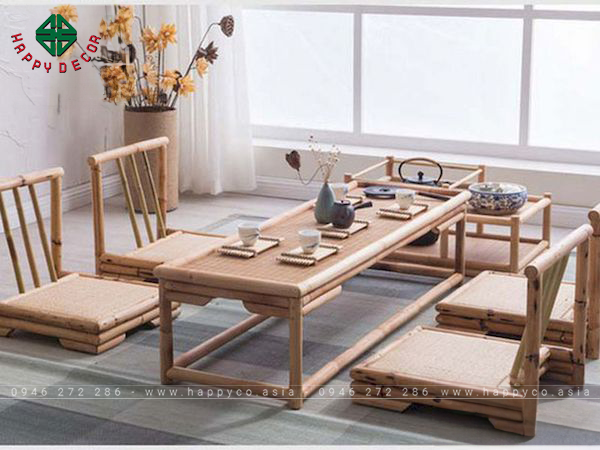 Kích thước bàn trà Nhật Bản là hình chữ nhật