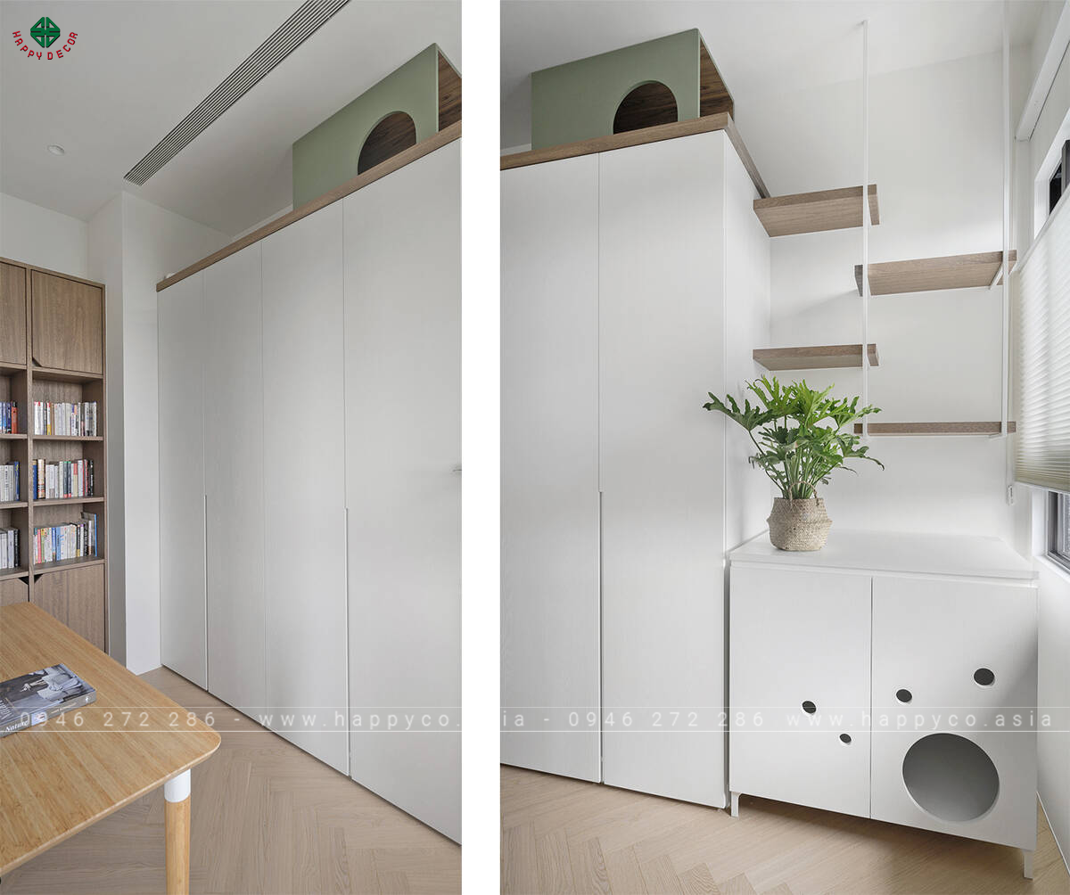 Thi công thiết kế căn hộ Nacat - Mẫu 09