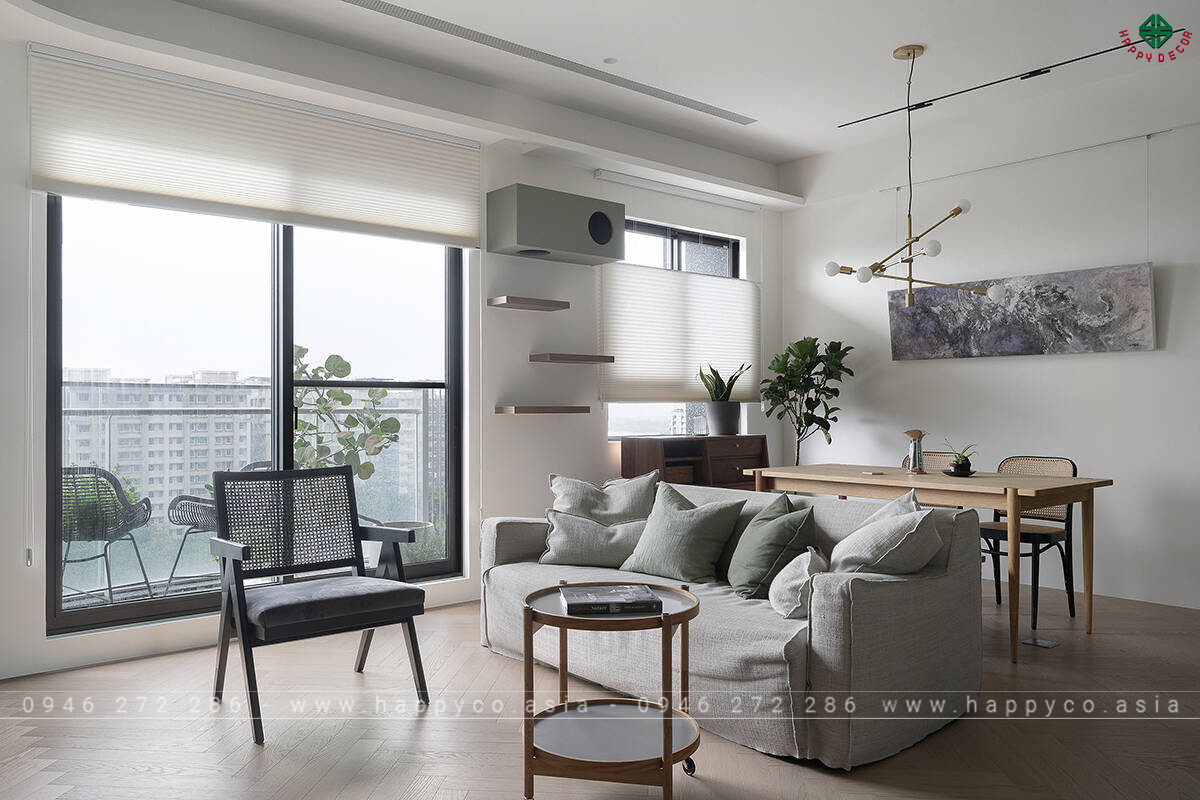 Thi công thiết kế căn hộ Nacat - Mẫu 02