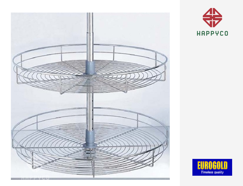 MÂM XOAY INOX MỜ NAN TRÒN TR360A EUROGOLD