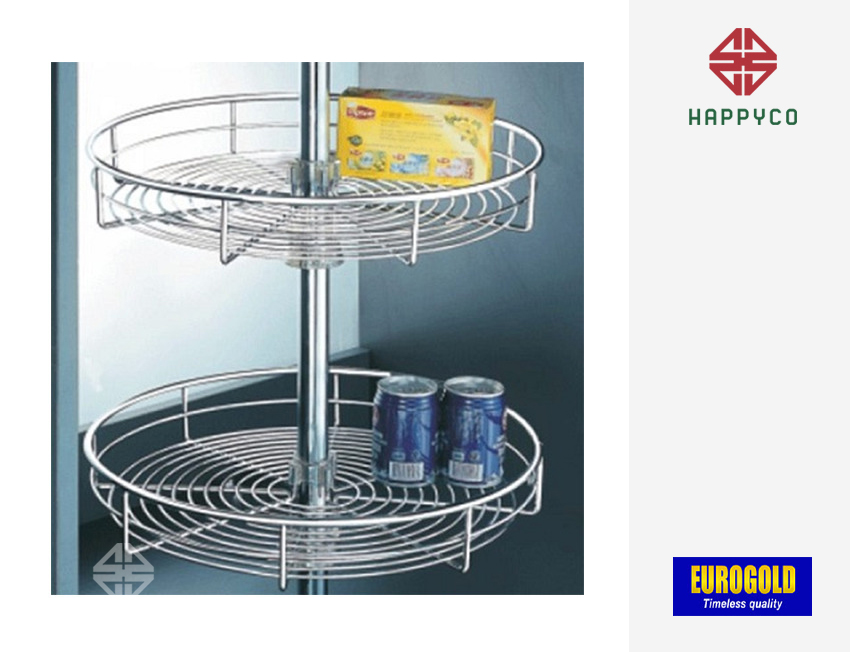 MÂM XOAY INOX MỜ NAN TRÒN TR360A EUROGOLD