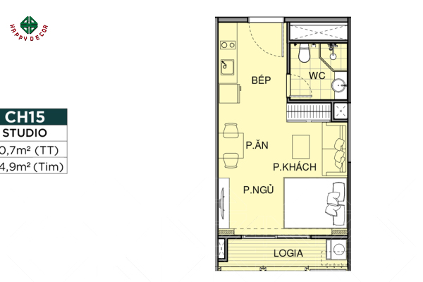 thiết kế nội thất căn hộ Vinhomes