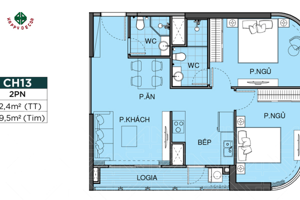 thiết kế nội thất căn hộ Vinhomes