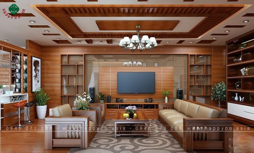 Trần nhà bằng gỗ