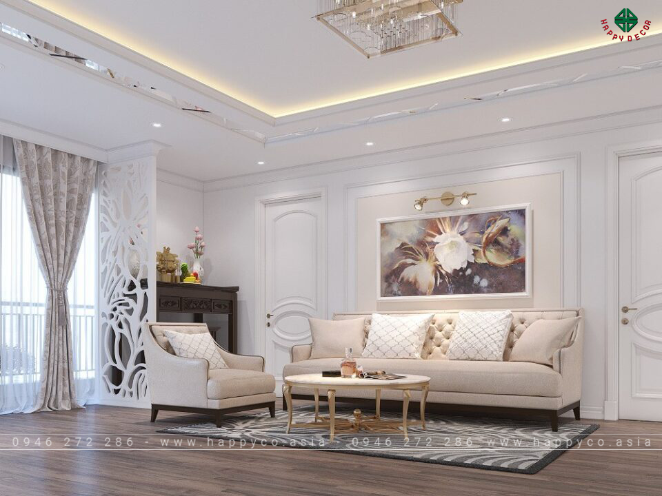 trần nhà bằng phào chỉ