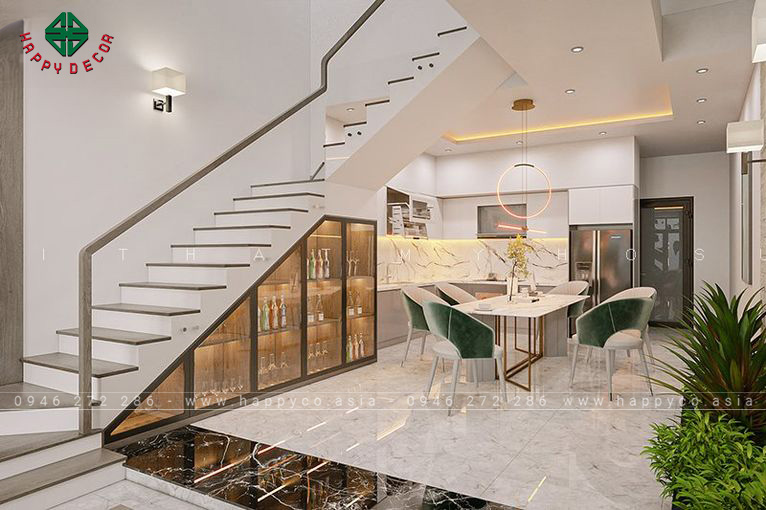 Tại sao nên chọn tủ cầu thang gỗ công nghiệp nguyên khối?