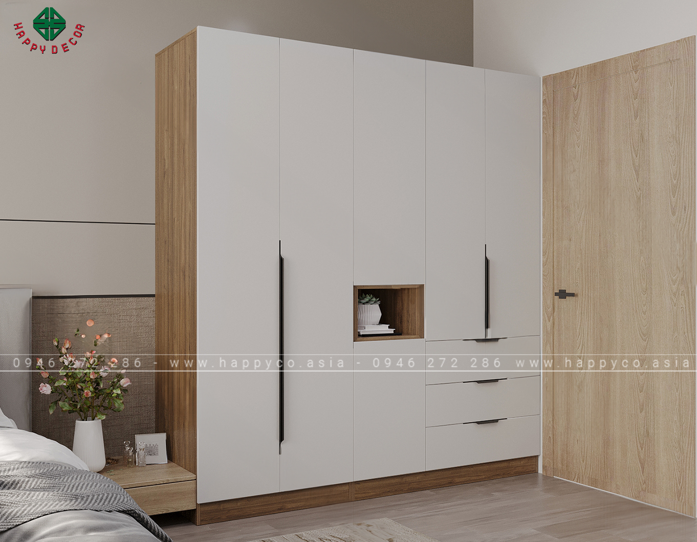 Tủ quần áo đẹp hiện đại mã TA6820