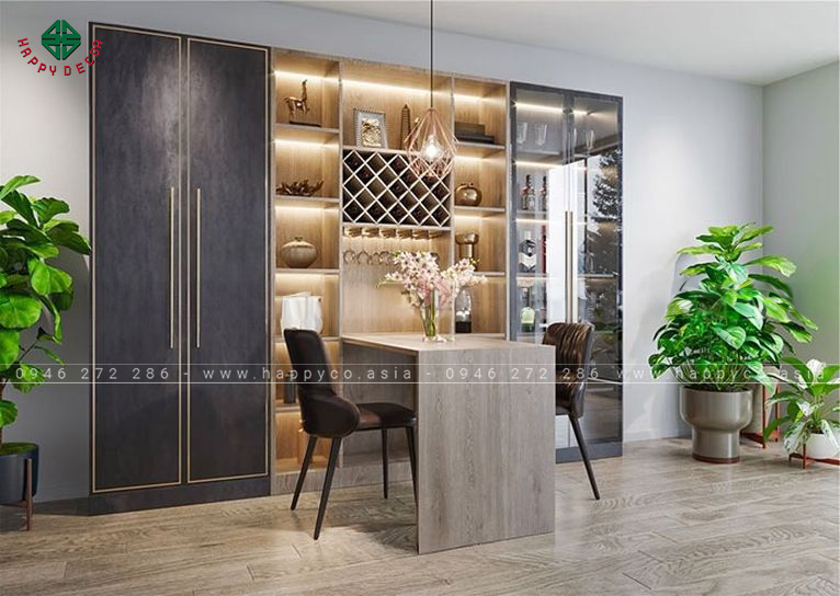 Cách đặt rượu vào tủ rượu