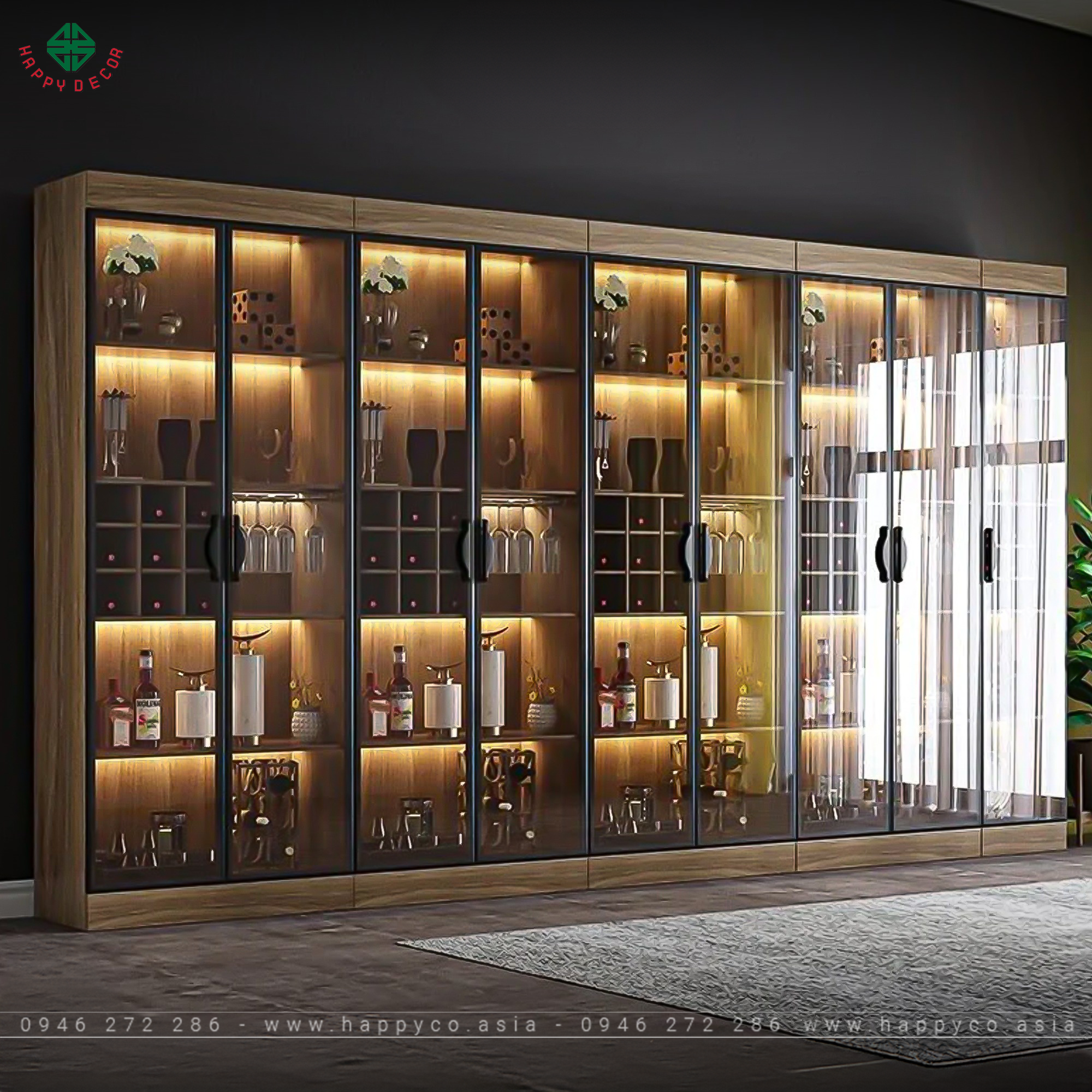 Mẫu tủ rượu đẹp hiện đại 2024 - Mẫu 11