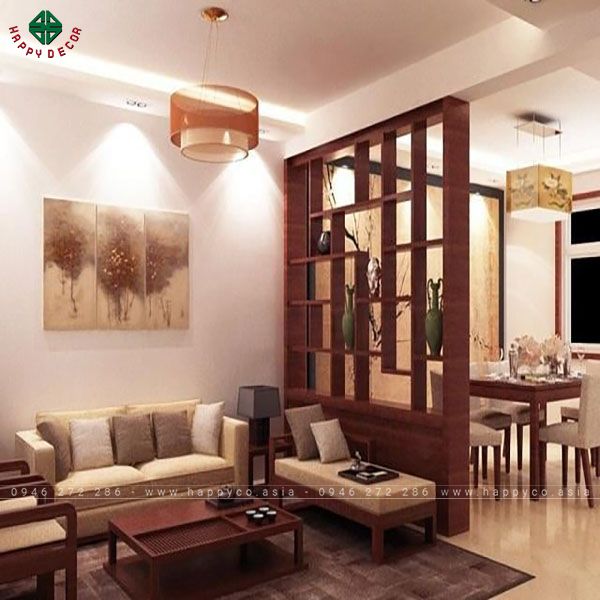 Kết hợp nhiều chất liệu như gỗ, kính, kim loại