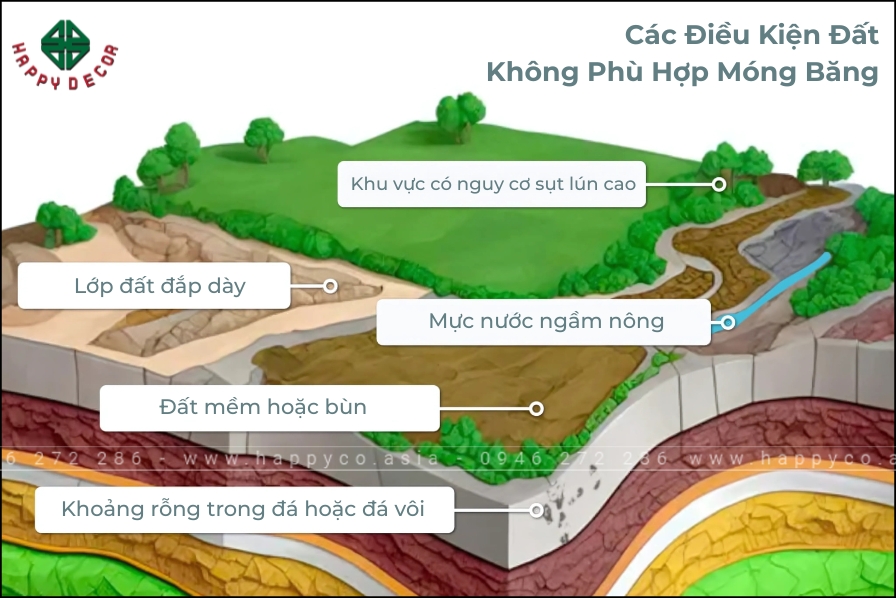 Khảo sát đất kỹ càng trước khi thi công móng băng Khảo sát đất kỹ càng trước khi thi công móng băng