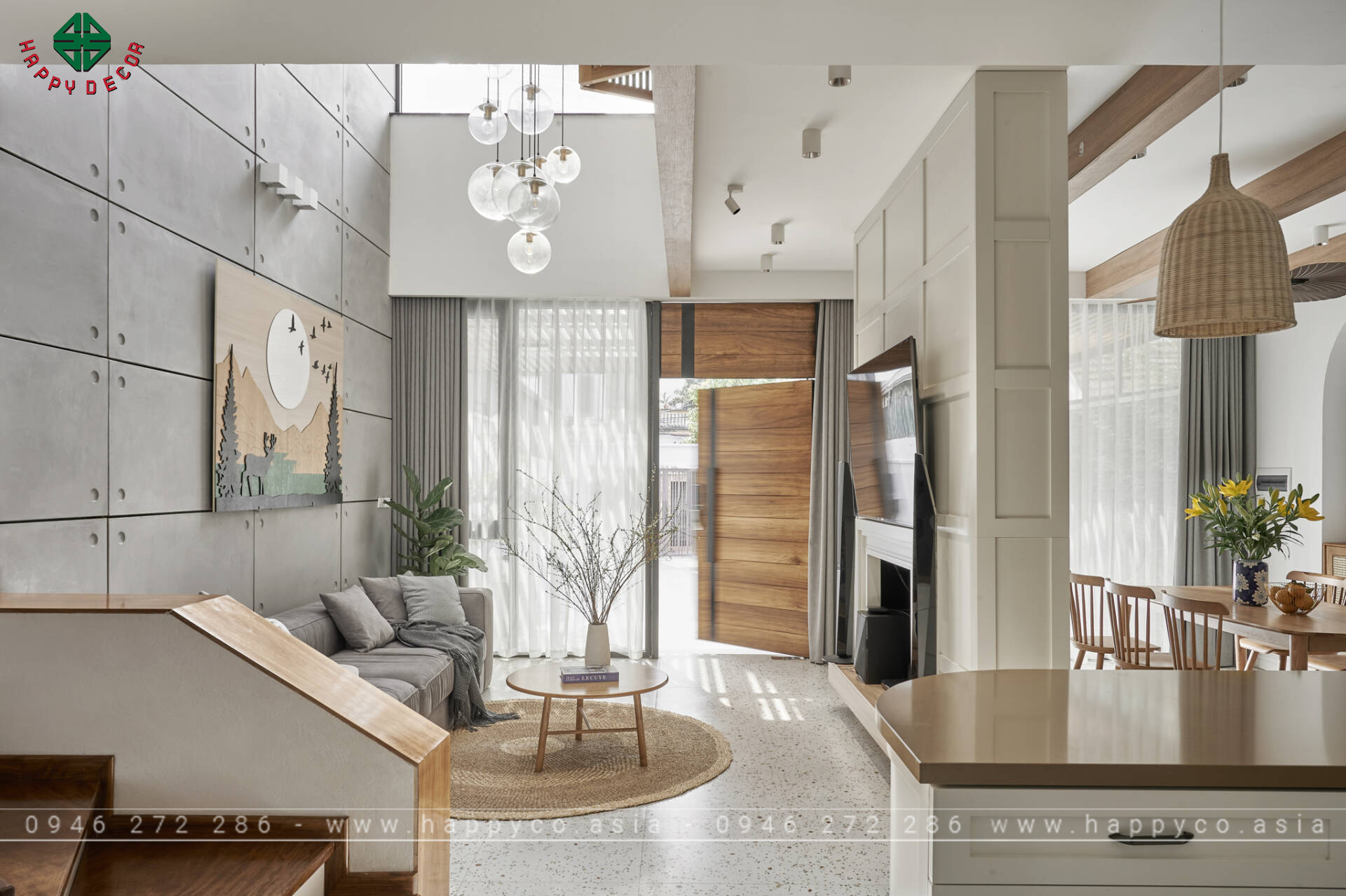 Thiết kế nội thất nhà 2 tầng - Mẫu 01