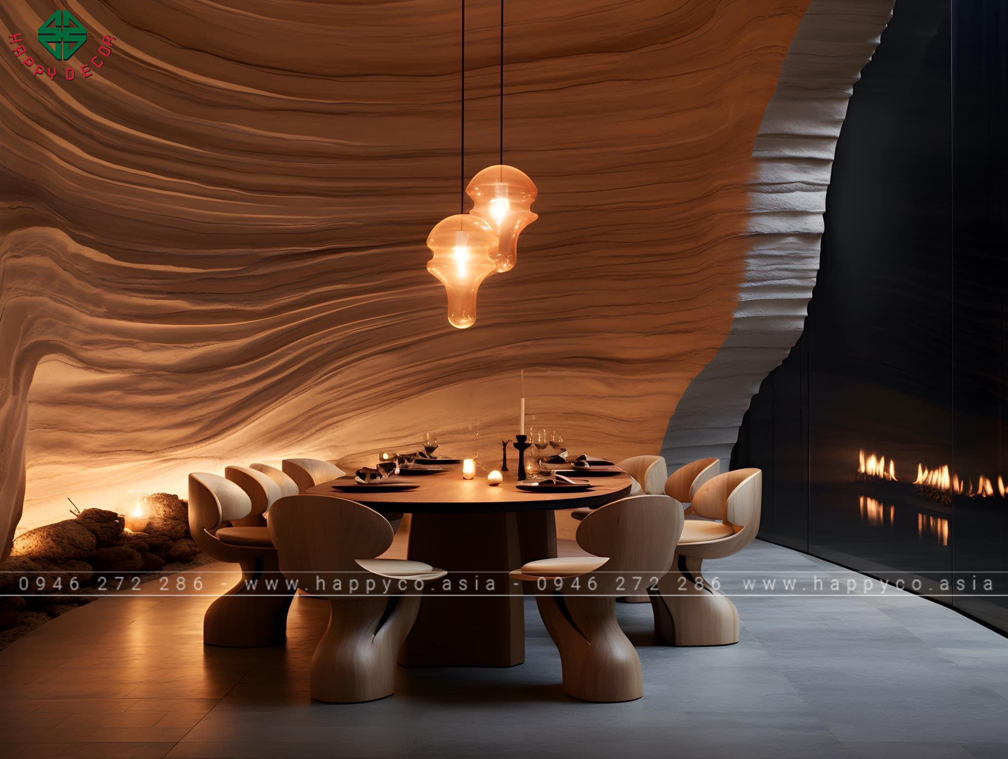 Thiết kế nhà hàng theo phong cách Wabi-Sabi mang lại cơ hội để tôn vinh vẻ đẹp tự nhiên và sự thanh bình