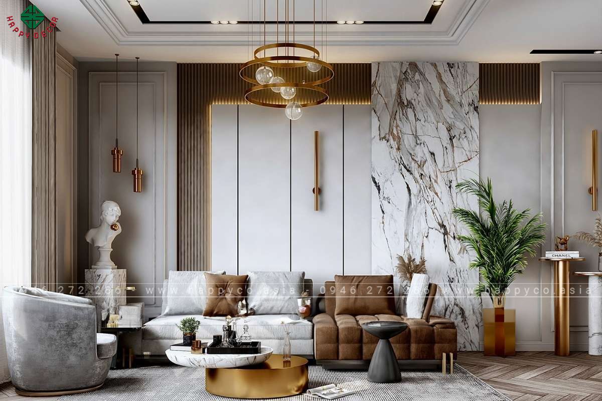 Quy trình thiết kế và thi công nội thất bán cổ điển