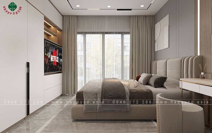 Nội thất được lựa chọn kỹ lưỡng ưu tiên vẻ đẹp đơn giản, không có những chi tiết thừa