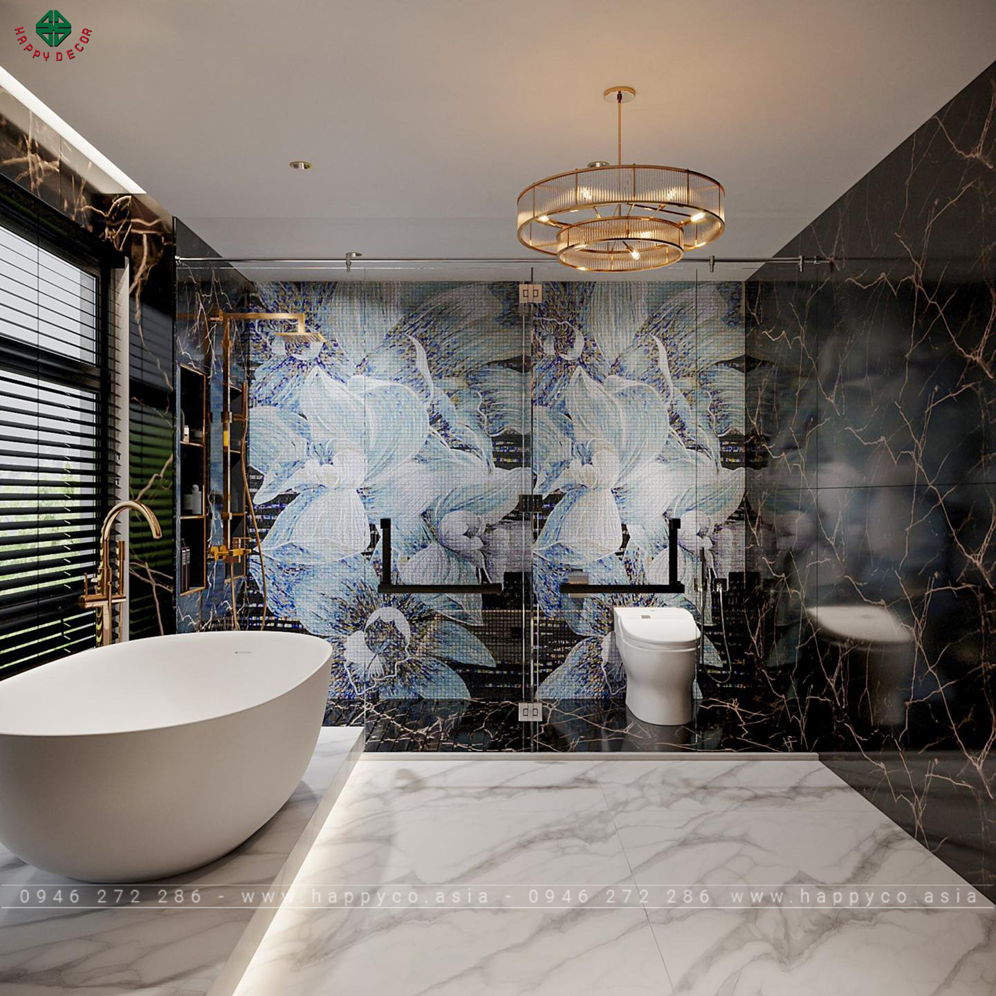 Việc kết hợp bồn tắm theo kiểu hiện đại cho gia chủ thêm giây phút thư giãn ngày dài mệt mỏi