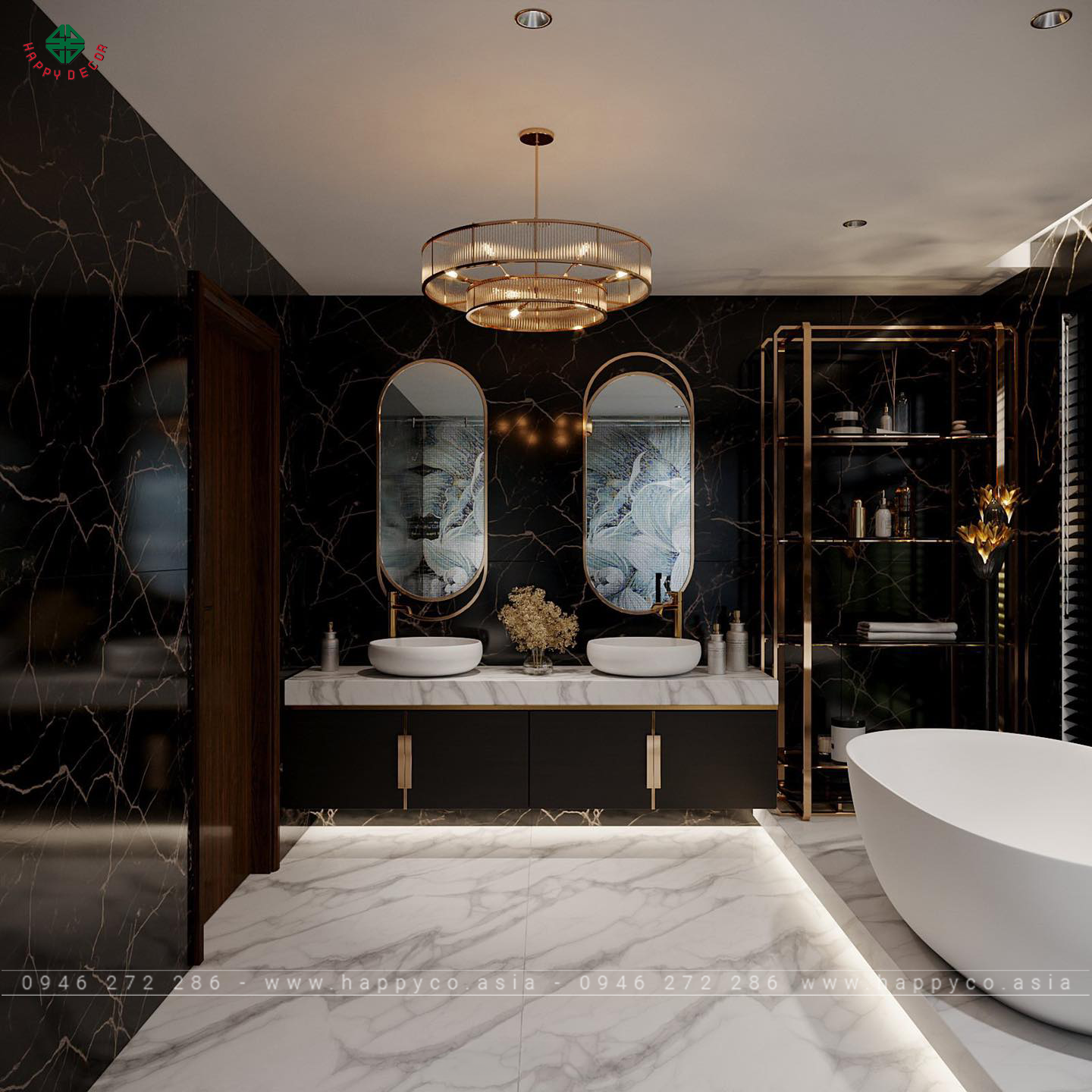 Màu sắc hiện đại thể hiện sự sang trọng quý phái