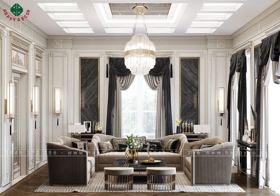 Mẫu thiết kế này thường sử dụng các gam màu sáng, giúp phản chiếu ánh sáng tự nhiên