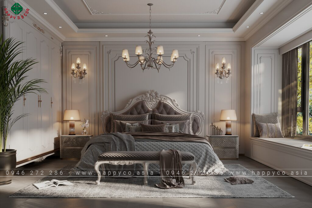 Sử dụng chất liệu cao cấp như gỗ óc chó, đá cẩm thạch