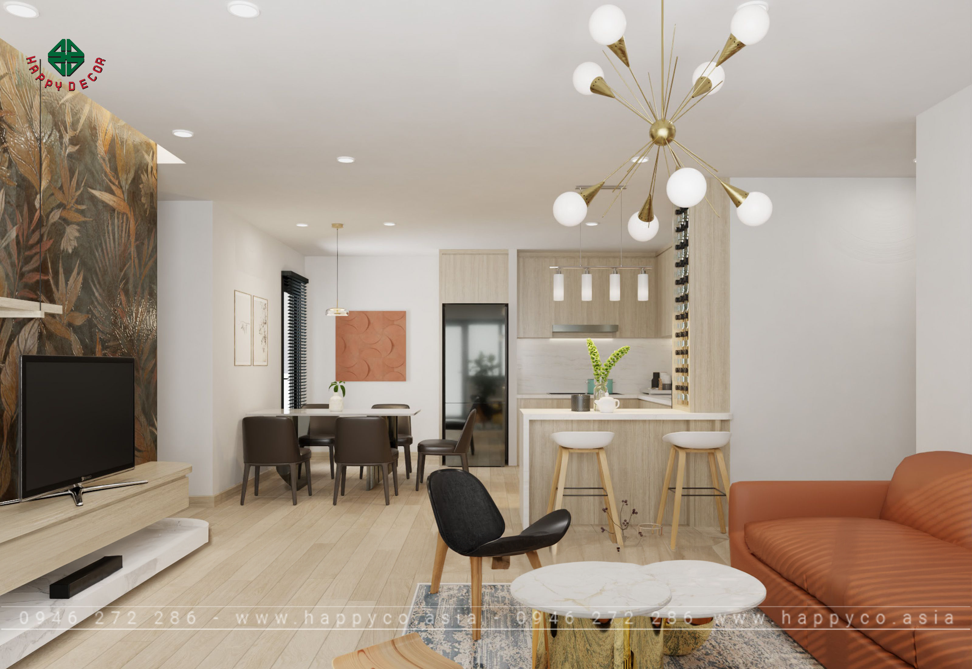 HAPPY DECOR còn cam kết hỗ trợ khách hàng sau khi bàn giao công trình