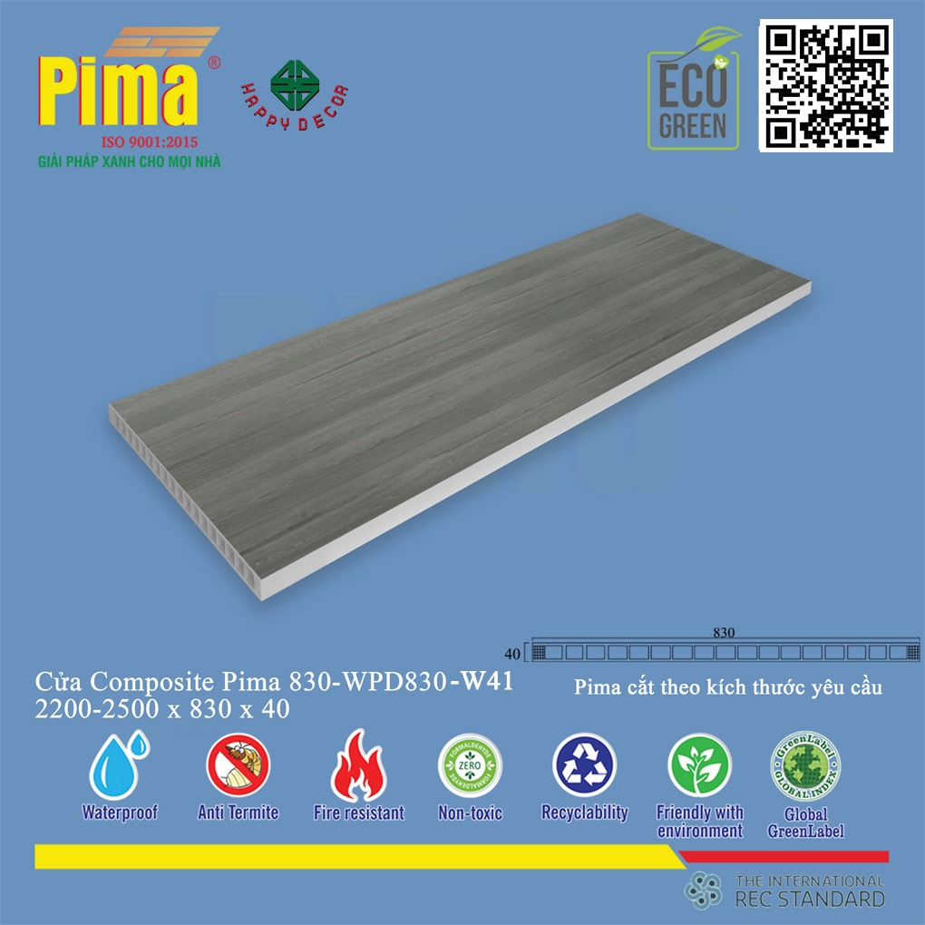 Cửa PIMA W41 không những nhẹ nhàng dễ dàng trong lắp đặt mà còn chống chịu được với nhiều điều kiện thời tiết khắc nghiệt