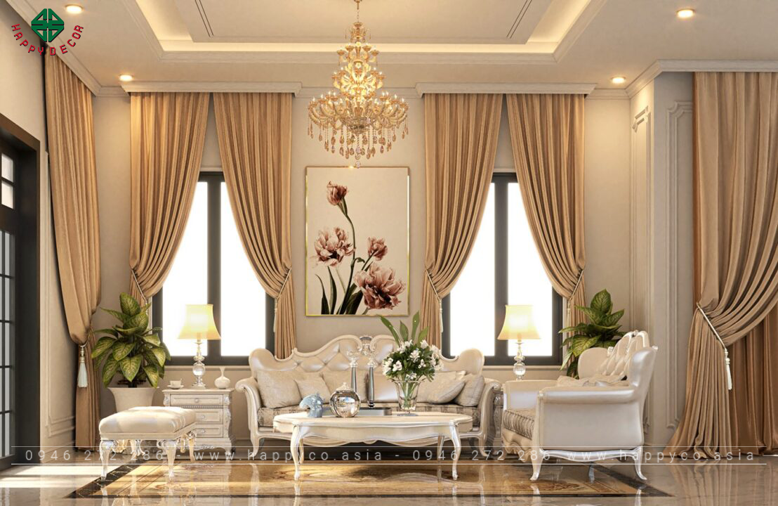 Phối cảnh 3D trong nội thất theo tân cổ điển