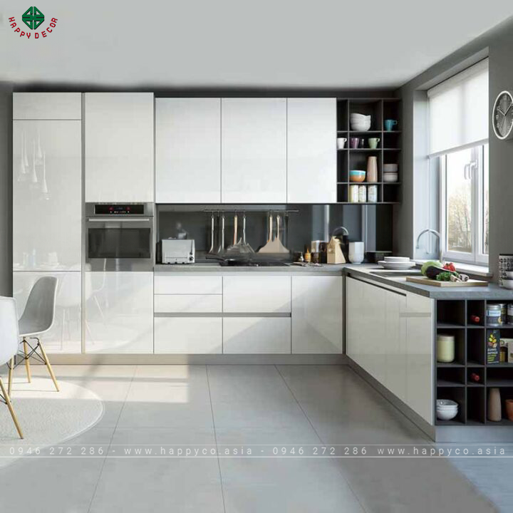 Phòng bếp mang phong cách hình chữ U - Mẫu 03