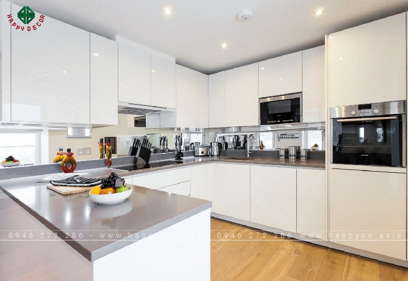 Phòng bếp mang phong cách hình chữ U - Mẫu 01