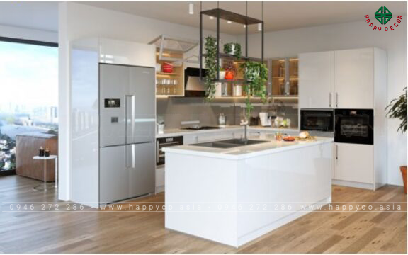 Thiết kế bếp có bàn đảo bếp- Mẫu 03