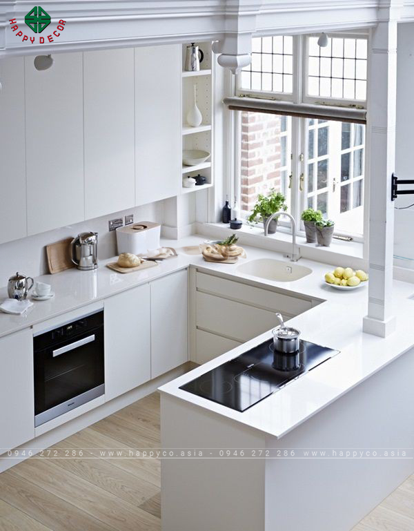 Phòng bếp mang phong cách hình chữ U - Mẫu 04