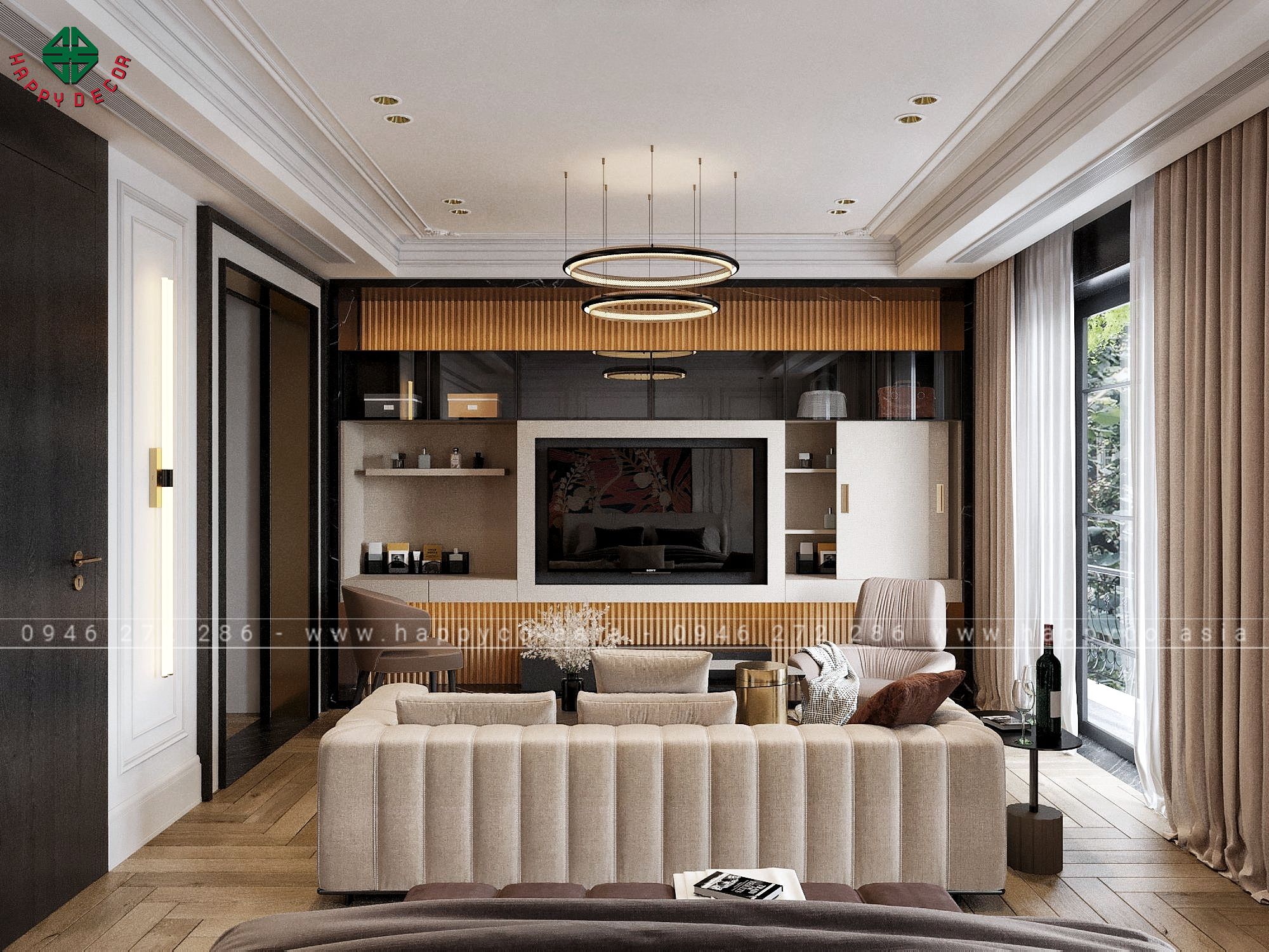 Thiết kế thi công nội thất cổ điển hiện đại