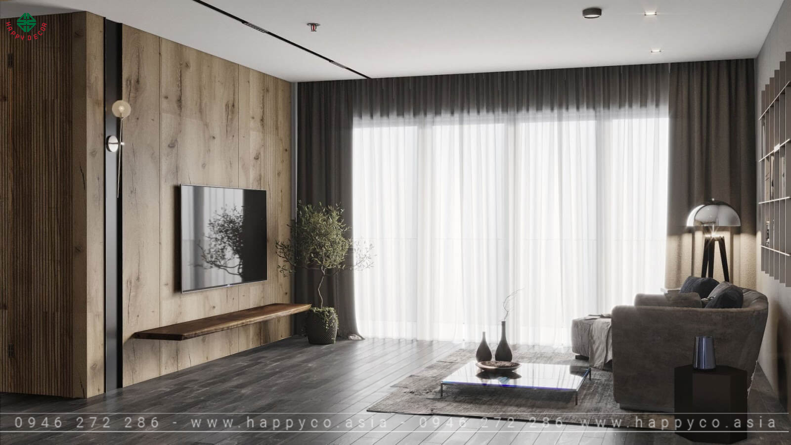 Phong cách thiết kế Rustic - Mẫu 04