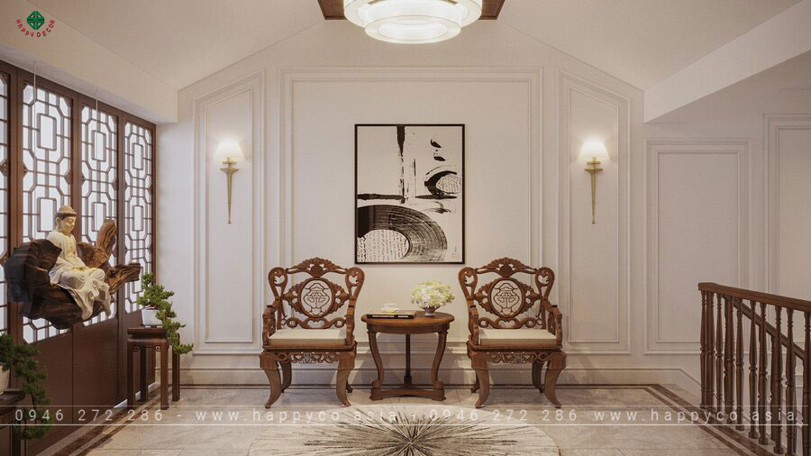 Phong cách thiết kế nội thất kết hợp giữa cổ điển và hiện đại - Mẫu 13