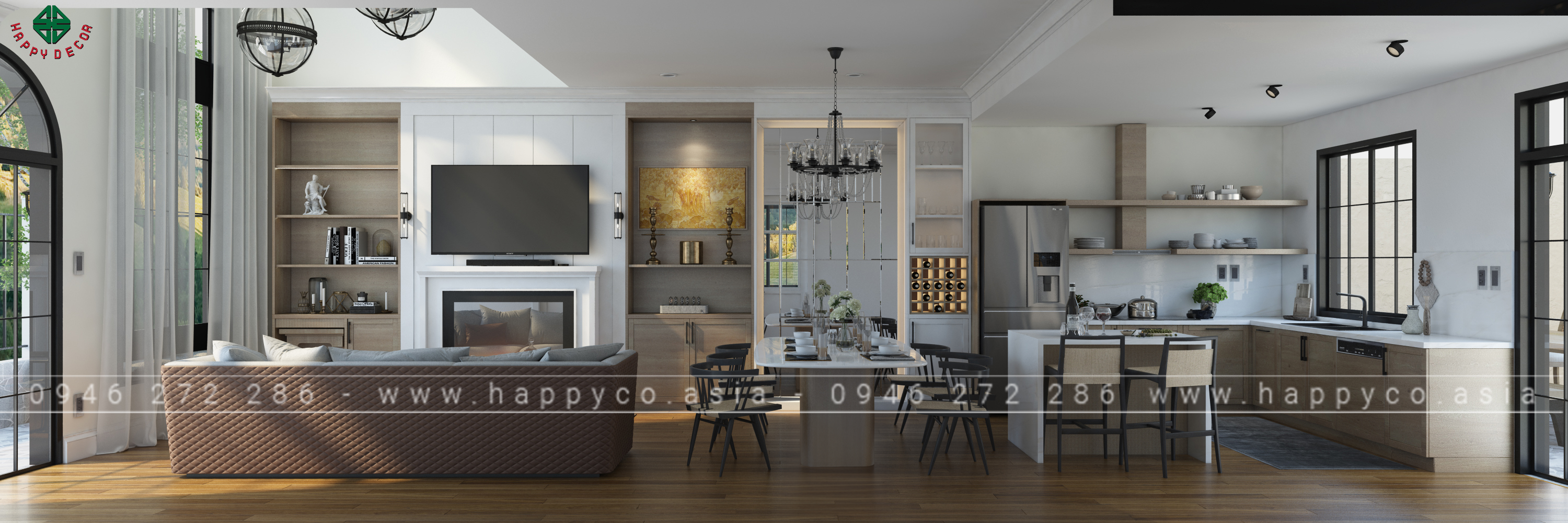 Nếu bạn đang có nhu cầu thiết kế và thi công nội thất theo phong cách Cottage Style tại Biên Hòa, hãy liên hệ ngay với HAPPY DECOR.