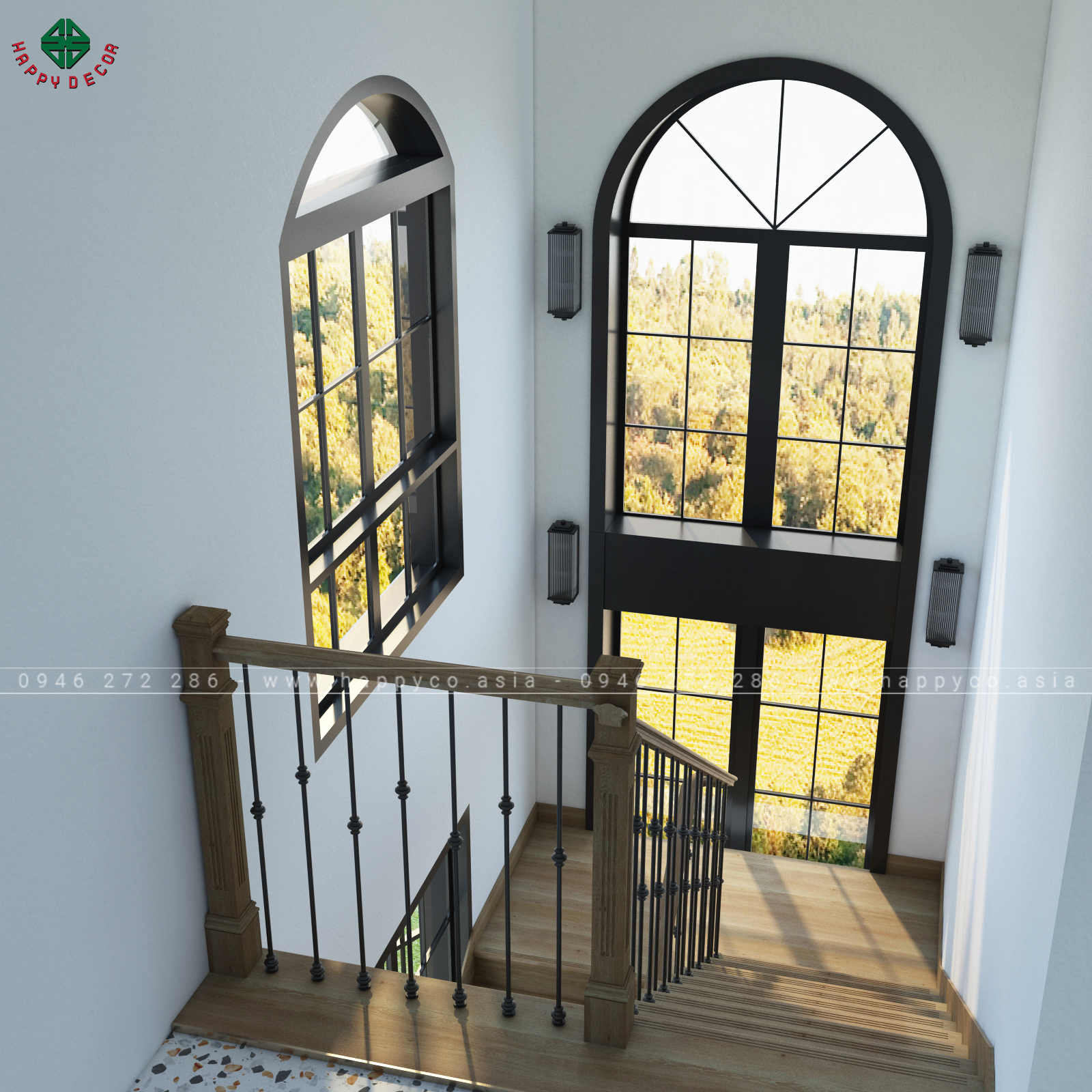 Áp dụng chất liệu gỗ cho cả nội và ngoại thất