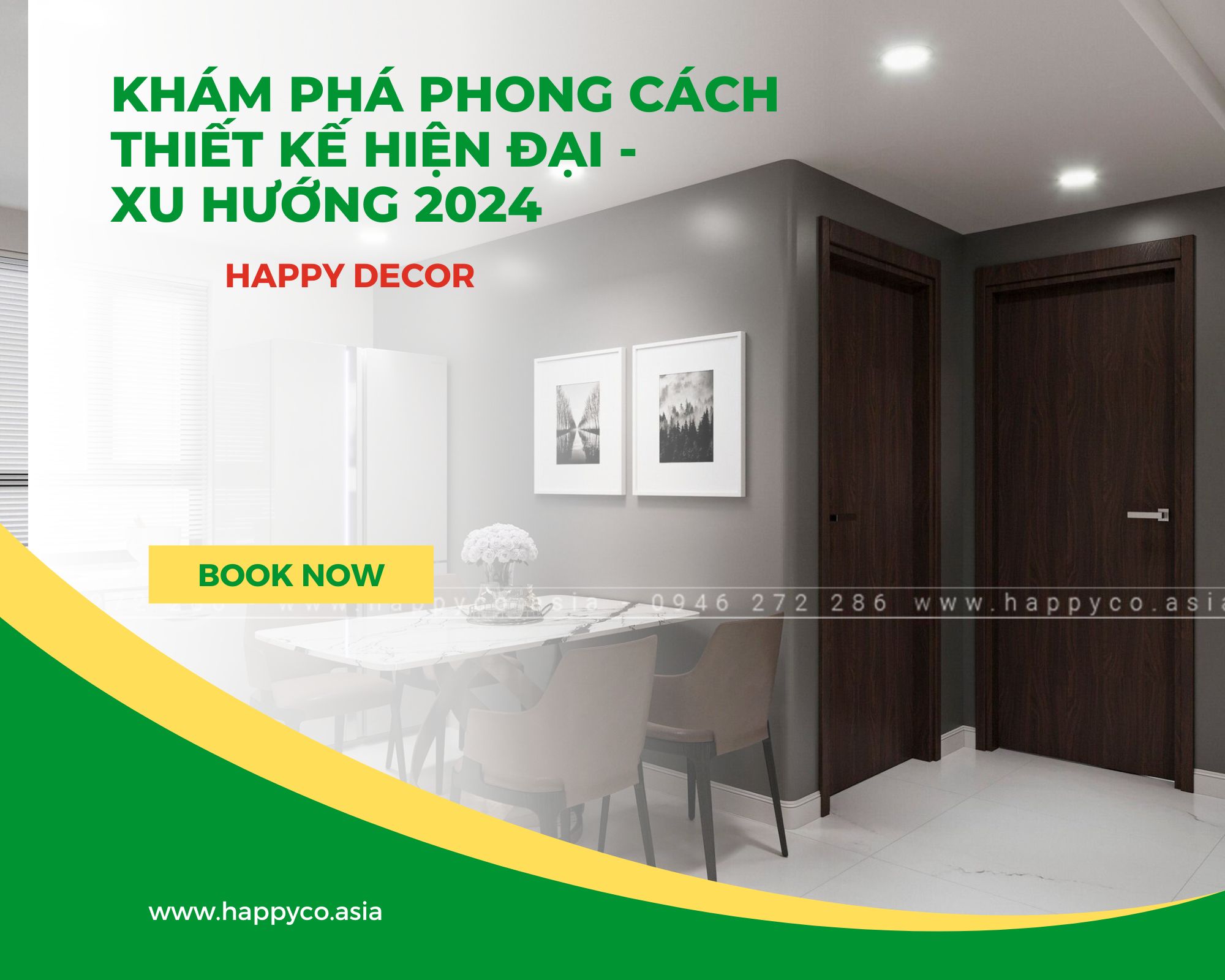 Phong cách hiện đại luôn được ưa chuộng bởi sự tinh tế, đơn giản nhưng không kém phần sang trọng và tiện nghi