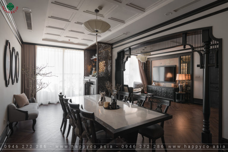 Phong cách thiết kế nội thất Indochine - Mẫu 04