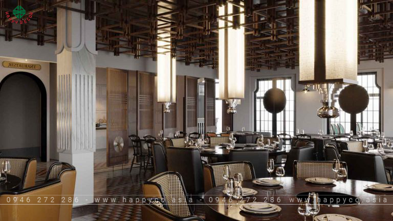 Phong cách thiết kế nội thất Indochine - Mẫu 08