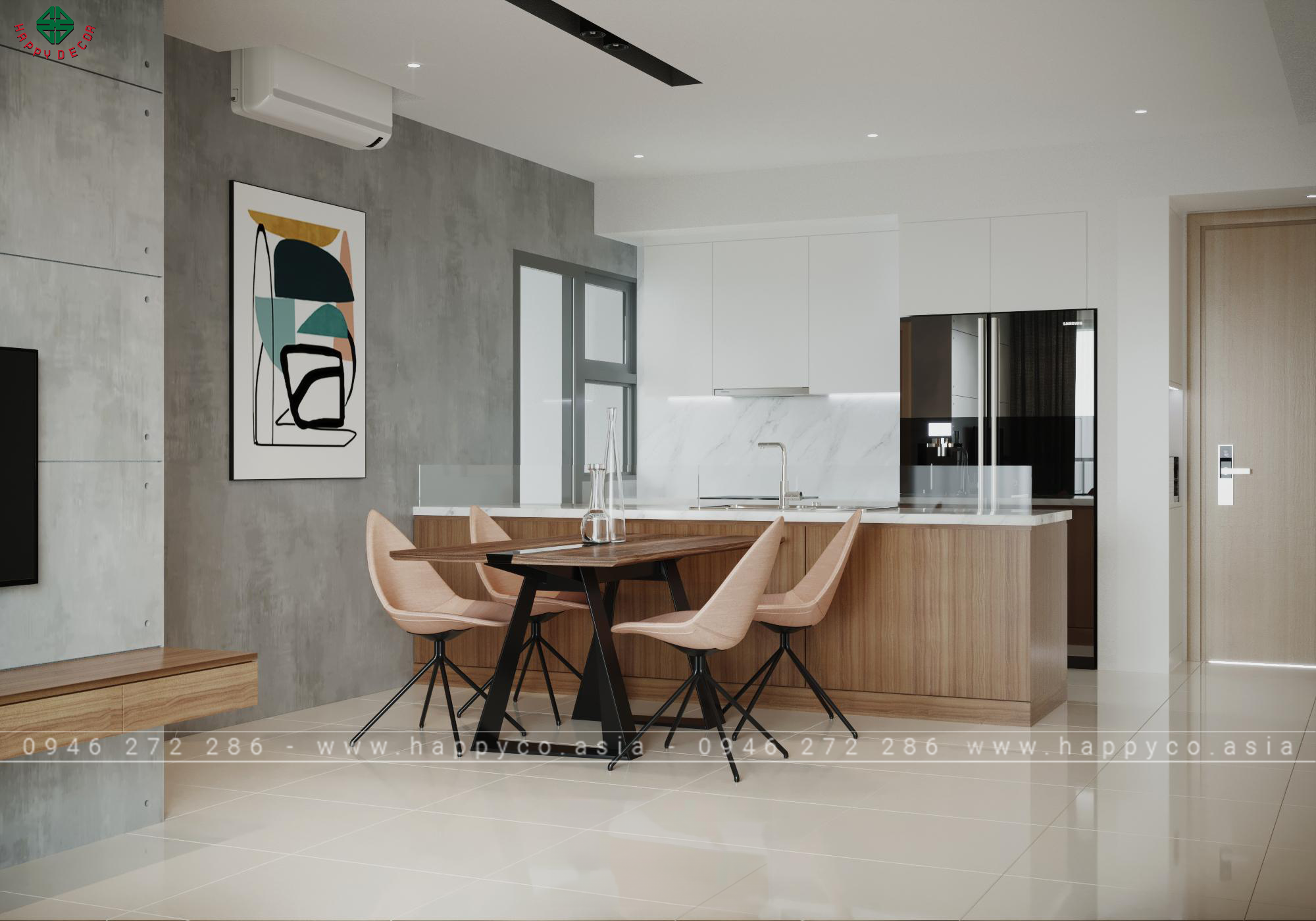 Phong cách thiết kế nội thất Industrial - Mẫu 05