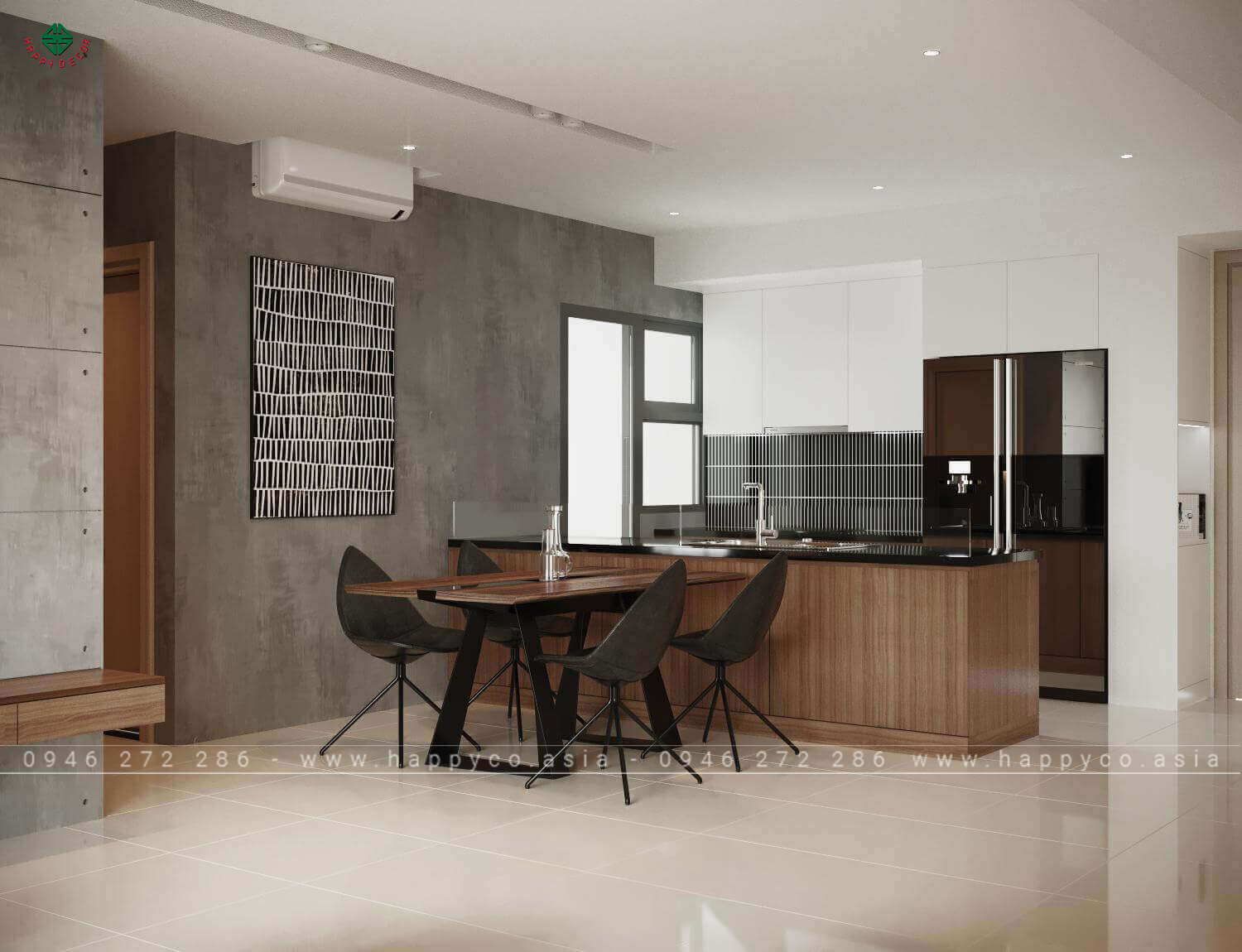 Phong cách thiết kế nội thất Industrial - Mẫu 06