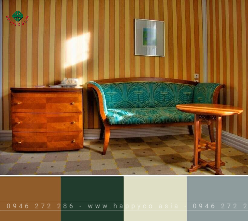 Phong cách thiết kế nội thất Retro - Mẫu 01