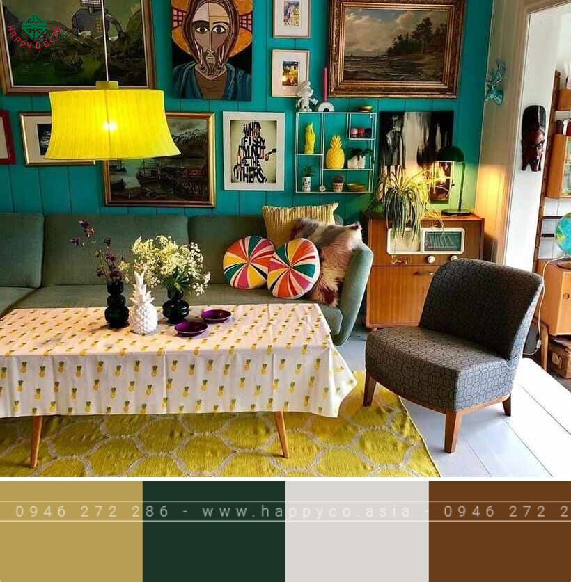 Phong cách thiết kế nội thất Retro - Mẫu 03