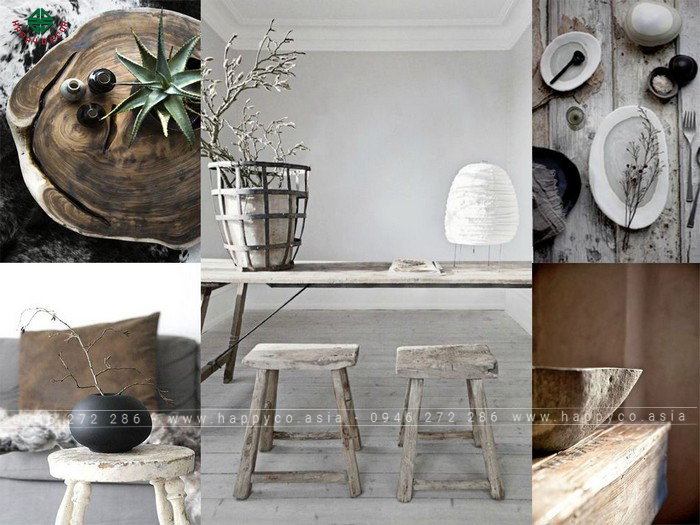 Phong cách thiết kế Wabi Sabi - Mẫu 13