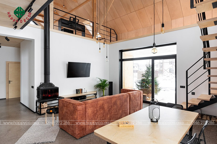 thiet ke noi that chung cu phong khach happyco