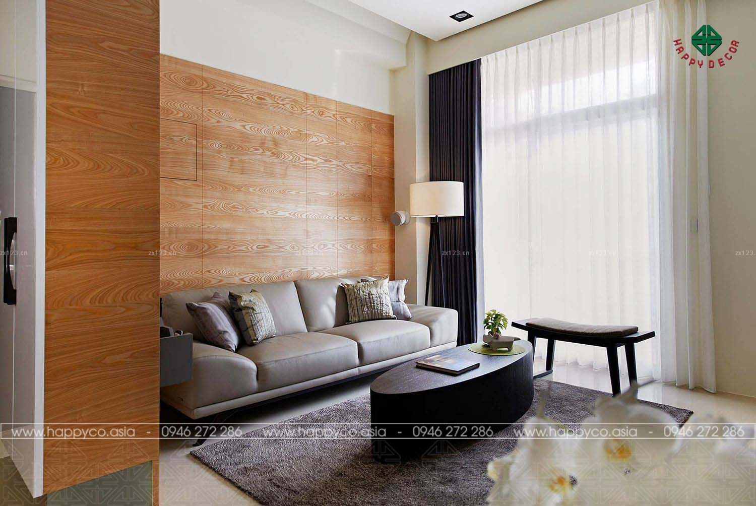 thiet ke noi that chung cu phong khach happyco