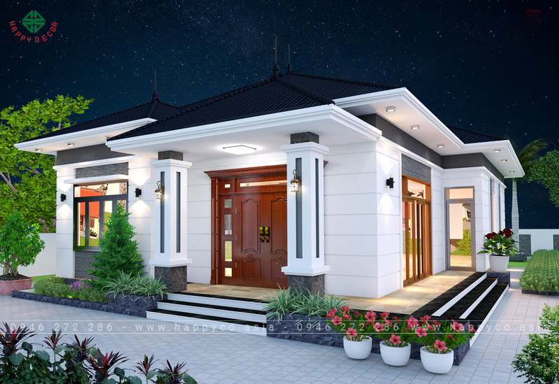 Không gian bên ngoài với nội thất bằng ván nhựa PVC PIMA - Mẫu 05