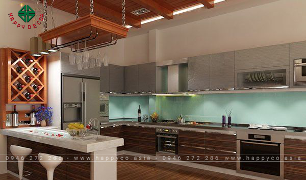 Mẫu quầy bar tủ bếp đẹp - Mẫu 04